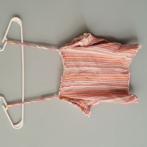 No Boundaries XXL Multicolored Pink Tank Crop top